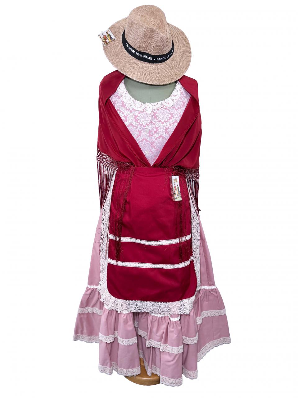 Zagalejo rosa blanco